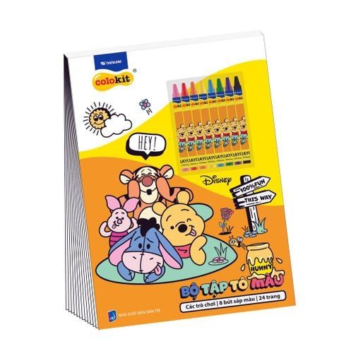 Combo mỹ thuật gấu Pooh (5 món tiện dụng, nhân vật hoạt hình ngộ nghĩnh)