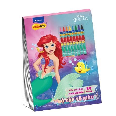 Combo mỹ thuật nàng tiên cá Ariel (5 món tiện dụng, nhân vật hoạt hình đáng yêu)