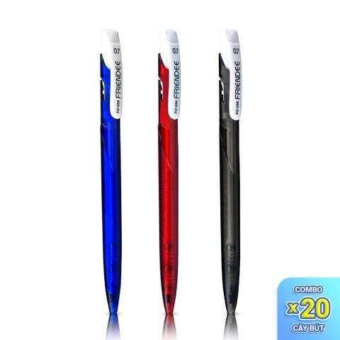 Combo 20 Bút bi Flexoffice FO-036 - Mực đạt tiêu chuẩn châu Âu