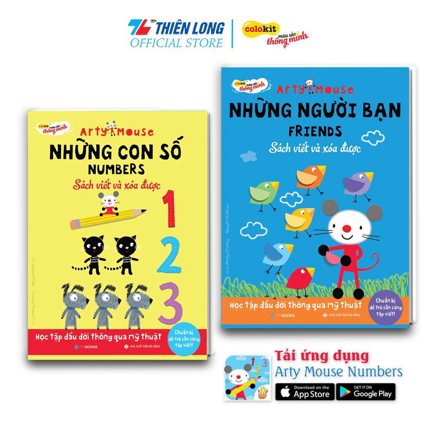 Combo Học Tập Đầu Đời Cho Bé Arty Mouse Thiên Long Colokit