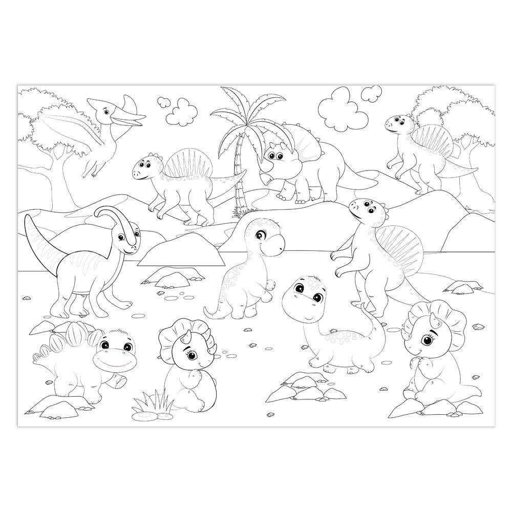 Tranh cuộn tô màu DIY Thiên Long Colokit CRO-C001