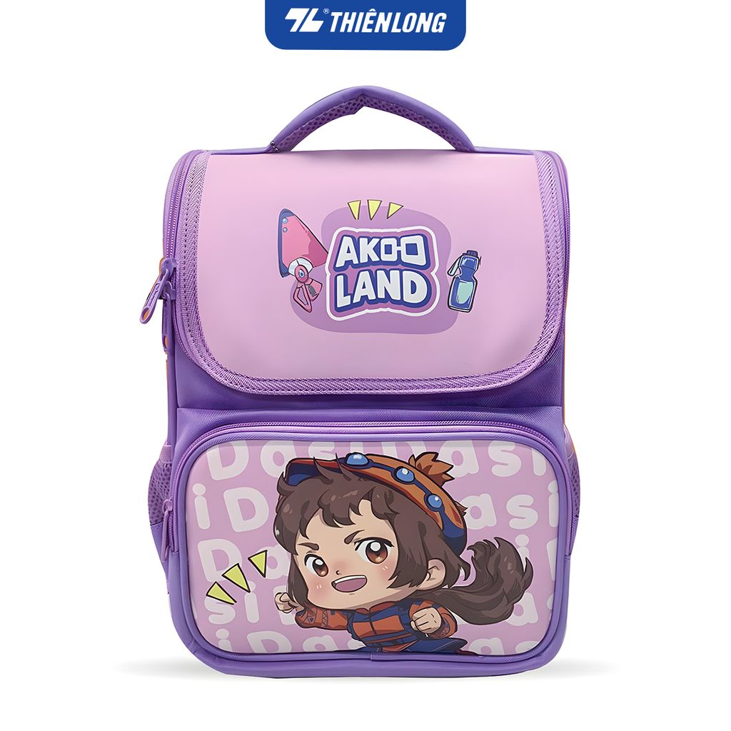 Cặp chống gù - Balo học sinh AkooLand Thiên Long BP-022/AK - Đệm mút dày dặn hơn