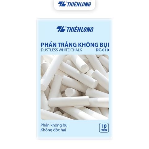 Phấn trắng không bụi - Dustless white Chalk Thiên Long DC-010