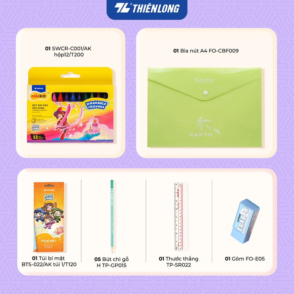 Combo Bé Học Vui (Tiểu Học) - 10 món