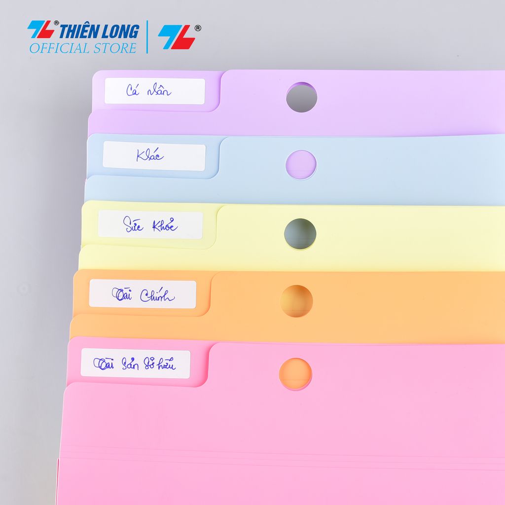 Bìa 5 ngăn hồ sơ gia đình lưu 130 tờ A4 Thiên Long DF-001
