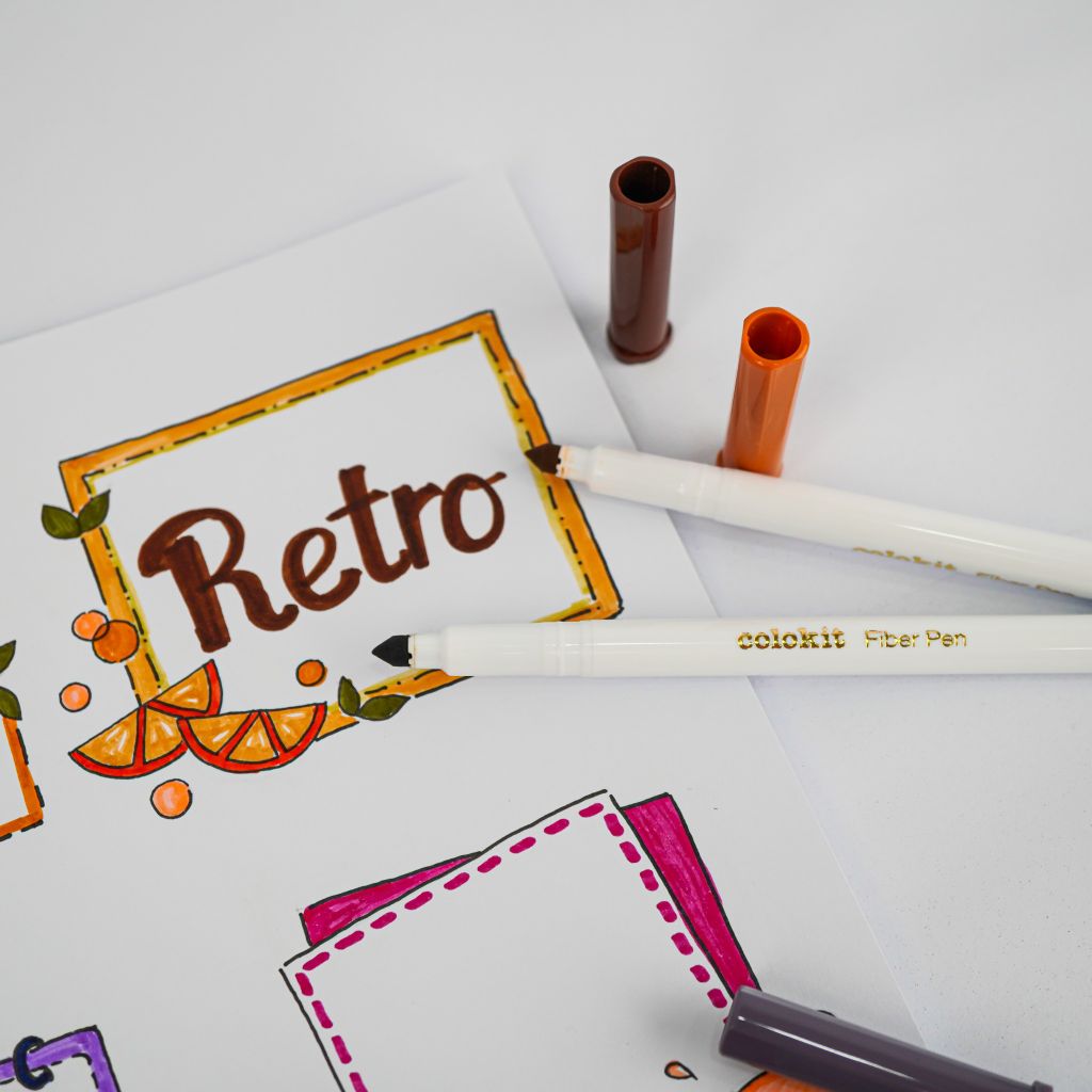 Bút lông 20 màu Pastel Fiber Pen Thiên Long Colokit SWM-C008 - Bút lông màu rửa được