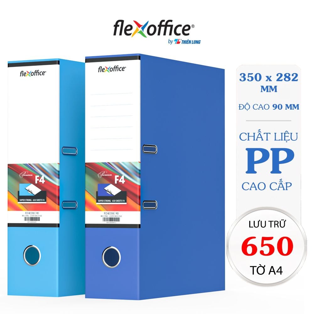 Bìa còng - Bìa hồ sơ Thiên Long Flexoffice A4 - F4