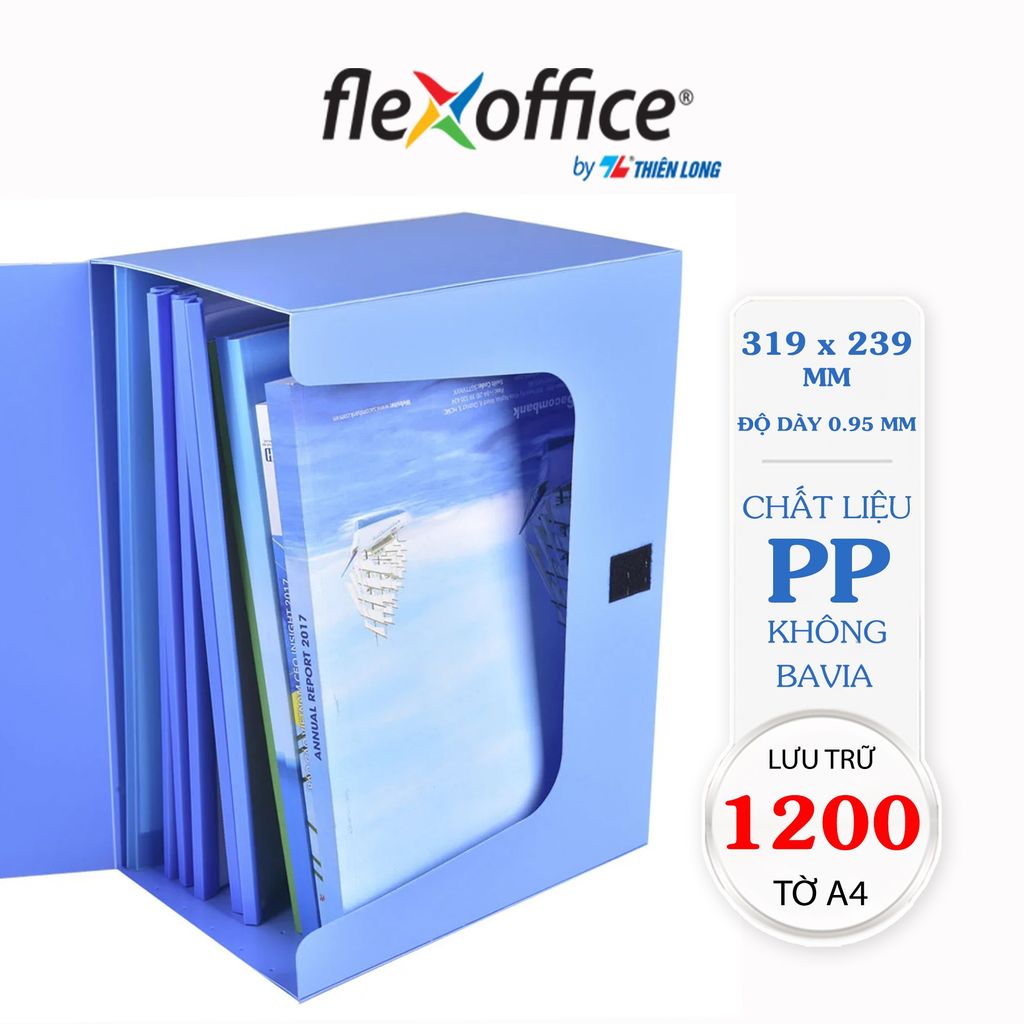 Bìa hộp Flexoffice PP 150-A4 FO-BF05
