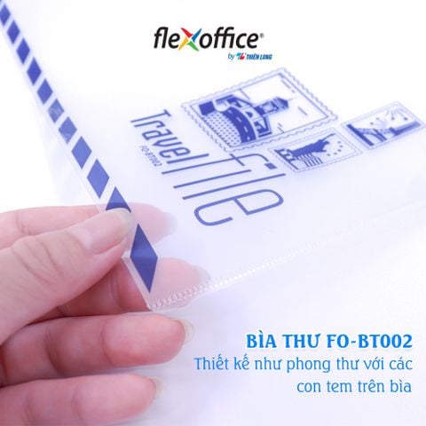 Bìa bao thư A4 Travel File Thiên Long Flexoffice lưu trữ 100 tờ A4