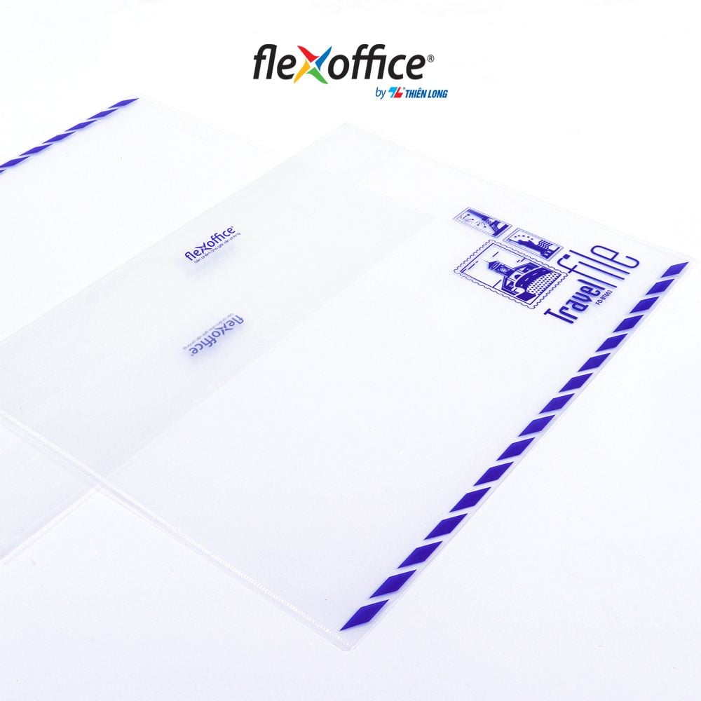 Bìa bao thư A4 Travel File Thiên Long Flexoffice lưu trữ 100 tờ A4