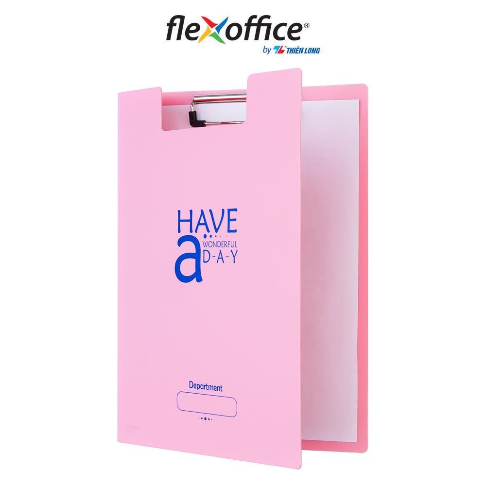 Bìa trình ký kép màu Pastel nhựa PP Thiên Long Flexoffice FO-CB03
