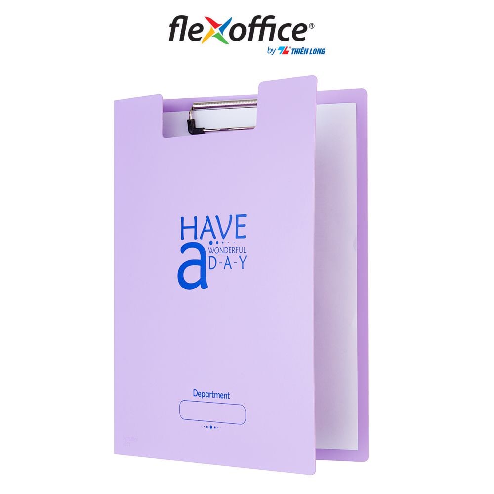 Bìa trình ký kép màu Pastel nhựa PP Thiên Long Flexoffice FO-CB03