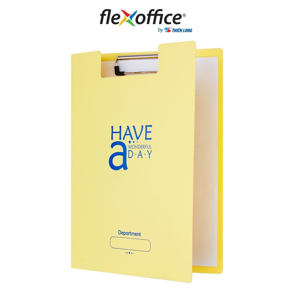 Bìa trình ký kép màu Pastel nhựa PP Thiên Long Flexoffice FO-CB03