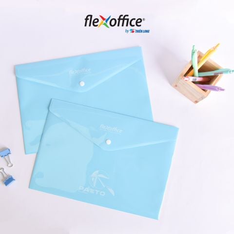 Bìa nút Pazto màu Pastel A4 Thiên Long Flexoffice FO-CBF009