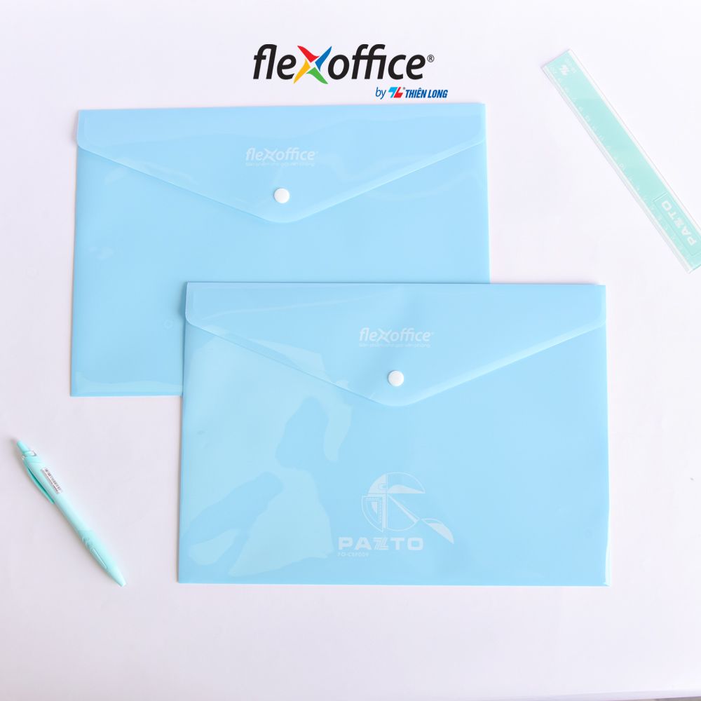 Bìa nút Pazto màu Pastel A4 Thiên Long Flexoffice FO-CBF009
