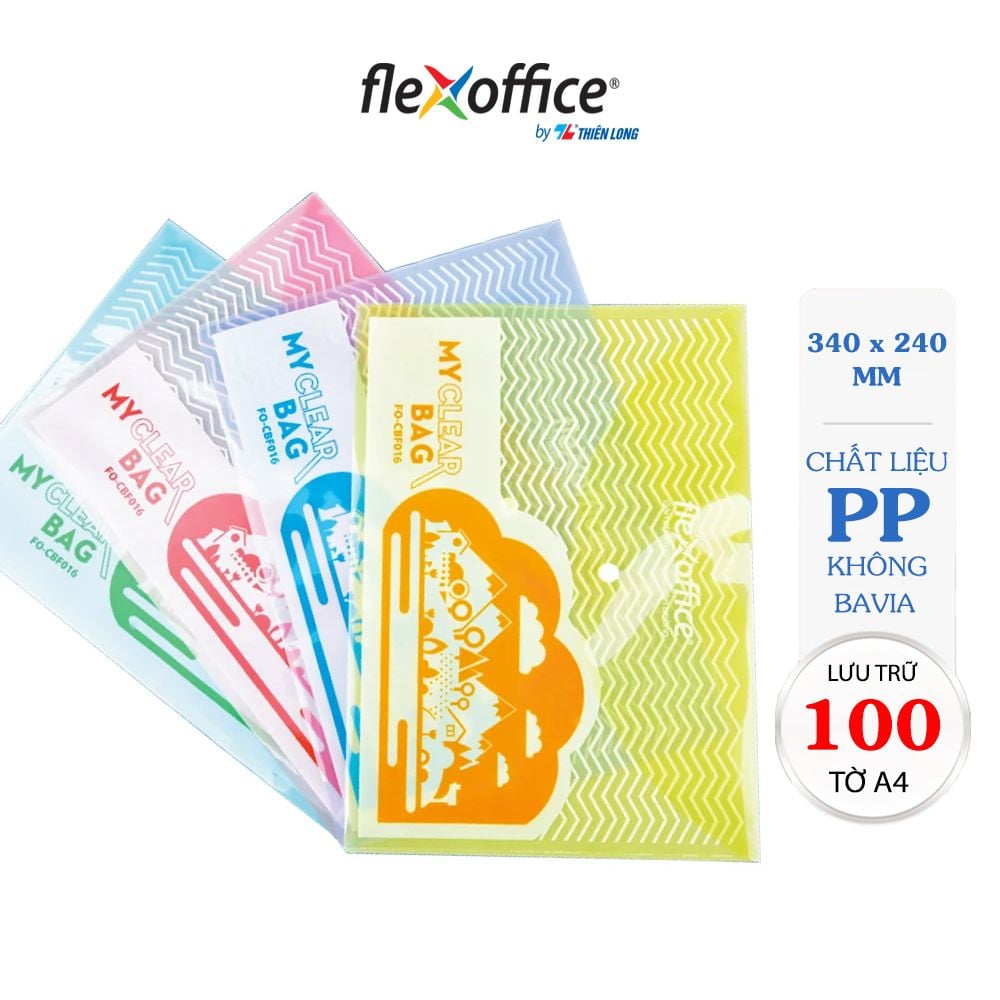 Bìa nút F4 Thiên Long Flexoffice FO-CBF016