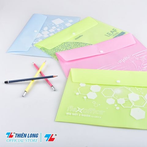 Bìa nút 3 ngăn Thiên Long Flexoffice FO-CBF018 (chứa 130 tờ A4)