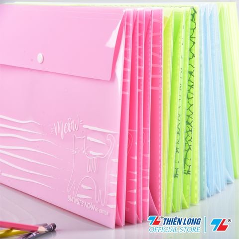 Bìa nút 3 ngăn Thiên Long Flexoffice FO-CBF018 (chứa 130 tờ A4)
