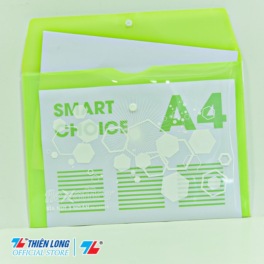 Bìa nút 3 ngăn Thiên Long Flexoffice FO-CBF018 (chứa 130 tờ A4)