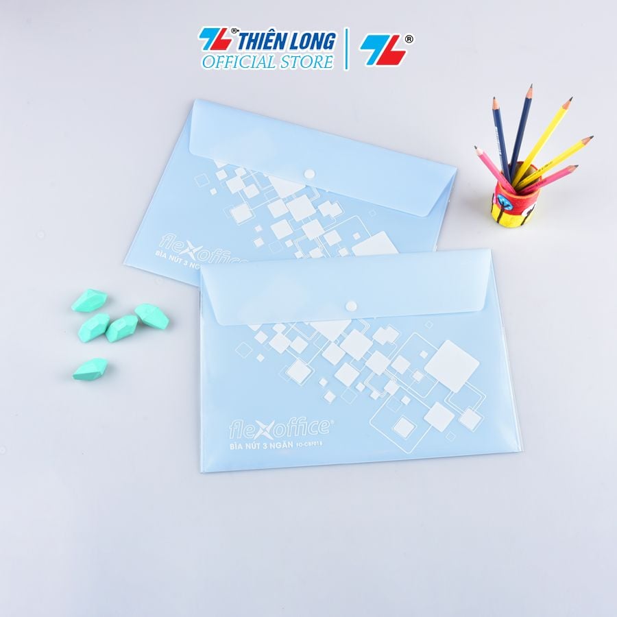 Bìa nút 3 ngăn Thiên Long Flexoffice FO-CBF018 (chứa 130 tờ A4)