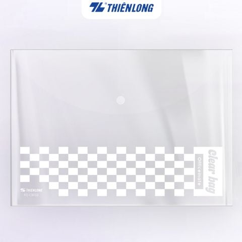Bìa nút A4 Thiên Long Officemate FO-CBF02 họa tiết caro