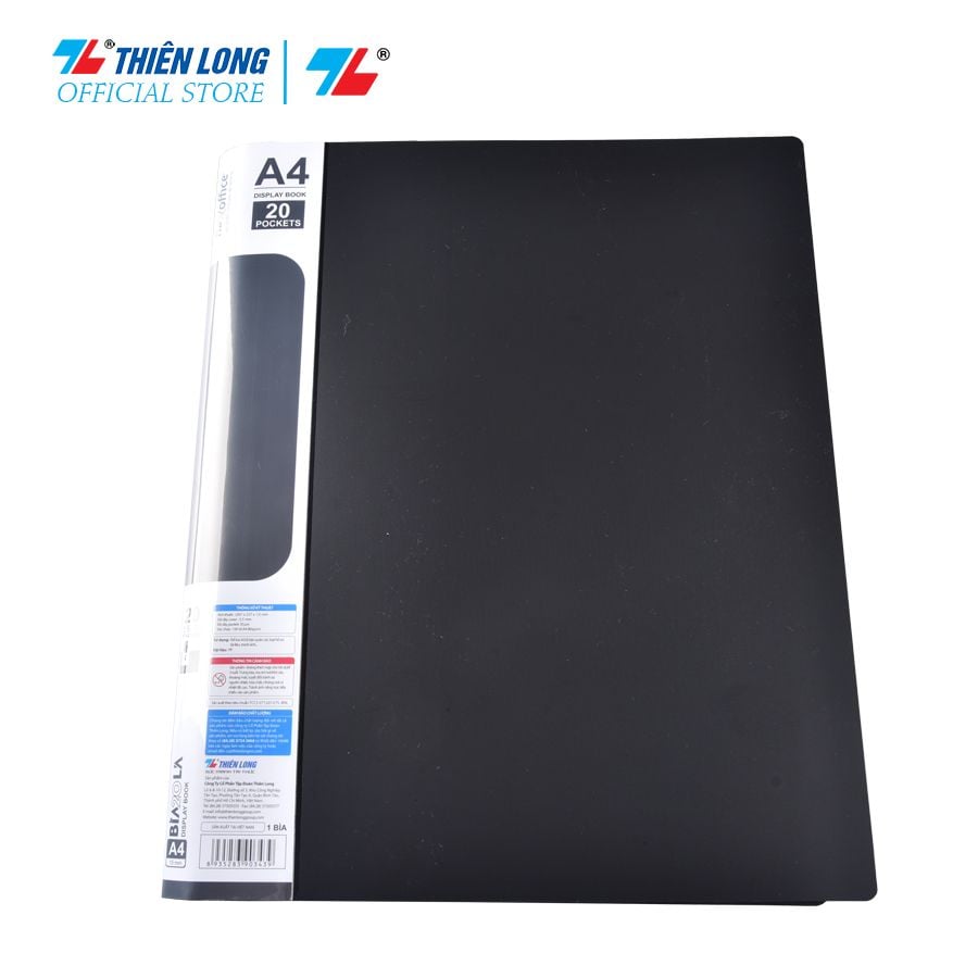Bìa đựng hồ sơ 20 lá sức chứa 100 tờ A4 80gsm Thiên Long Flexoffice FO-DB007