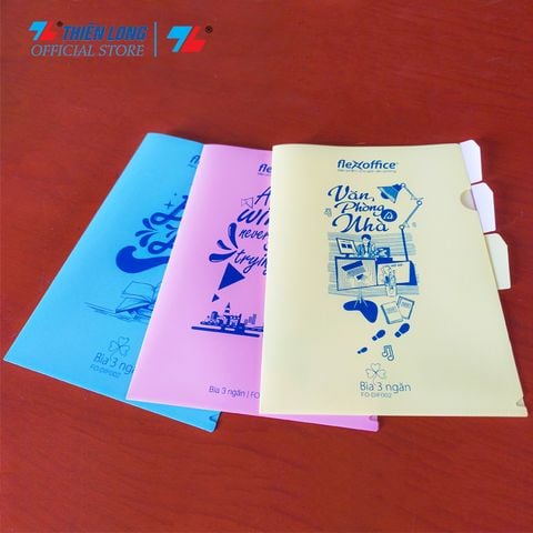 Bìa hồ sơ 3 ngăn Thiên Long Flexoffice A4 FO-DIF002