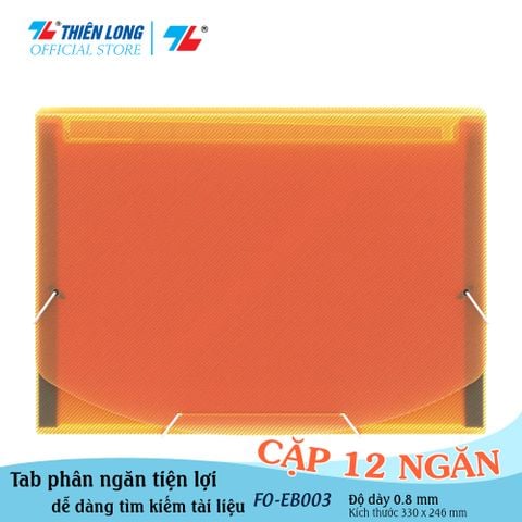 Cặp hồ sơ 5S-12 ngăn Thiên Long Flexoffice FO-EB003