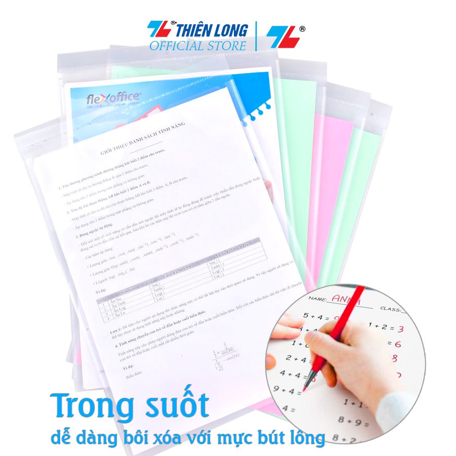 Bìa Thông tin - Checklist - Lưu trữ hồ sơ Thiên Long Flexoffice A4 FO-IF01