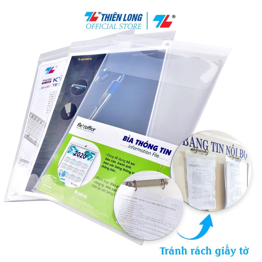 Bìa Thông tin - Checklist - Lưu trữ hồ sơ Thiên Long Flexoffice A4 FO-IF01