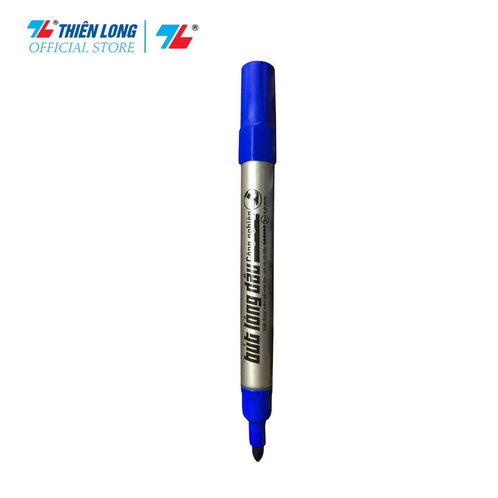 Bút lông dầu công nghiệp Thiên Long Flexoffice FO-PM018/VN - Viết trên mọi bề mặt chất liệu - Mực hệ dung môi, khó bôi xóa khi khô