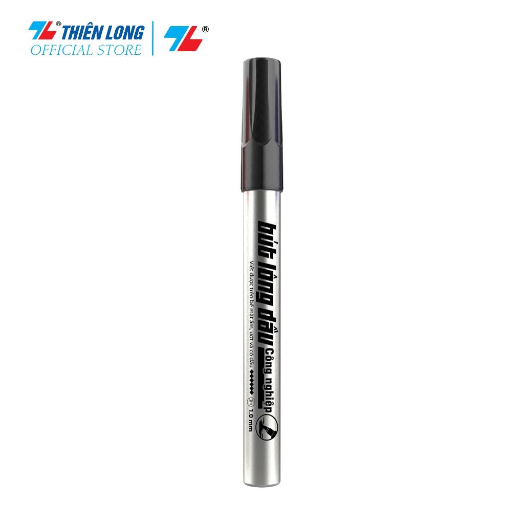 Bút lông dầu công nghiệp Thiên Long Flexoffice FO-PM018/VN - Viết trên mọi bề mặt chất liệu - Mực hệ dung môi, khó bôi xóa khi khô
