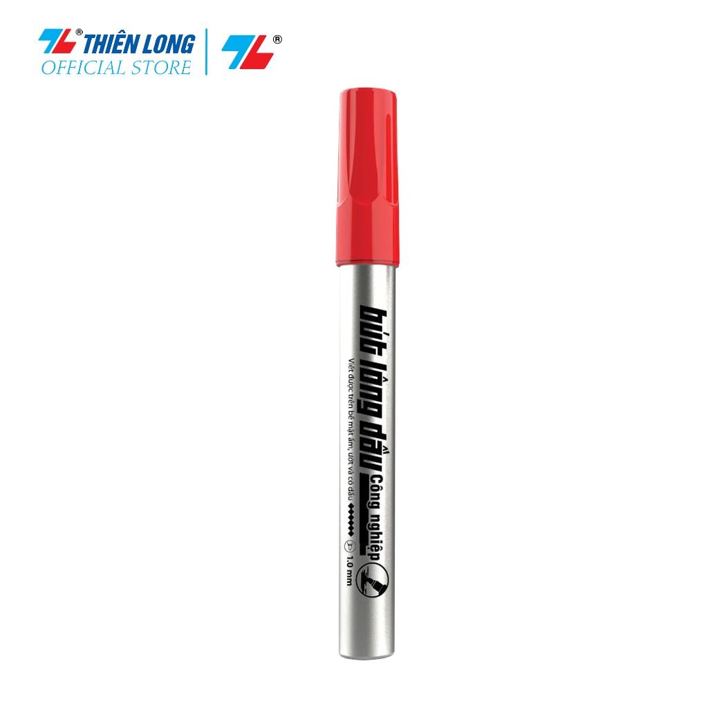 Bút lông dầu công nghiệp Thiên Long Flexoffice FO-PM018/VN - Viết trên mọi bề mặt chất liệu - Mực hệ dung môi, khó bôi xóa khi khô