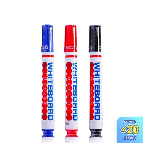 Combo 20 Bút lông bảng FlexOffice FO-WB-015