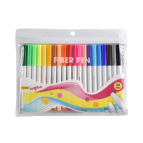 Quà tặng Bút lông 20 màu Fiber Pen Colokit FP-C03 (Hàng tặng kèm không bán)