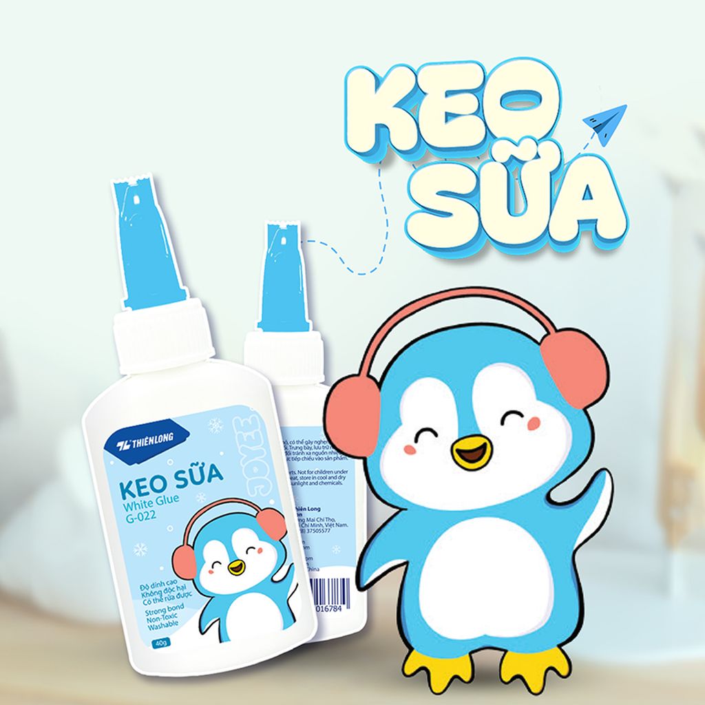 Keo sữa - White Glue Thiên Long G-022 - Độ dính cao