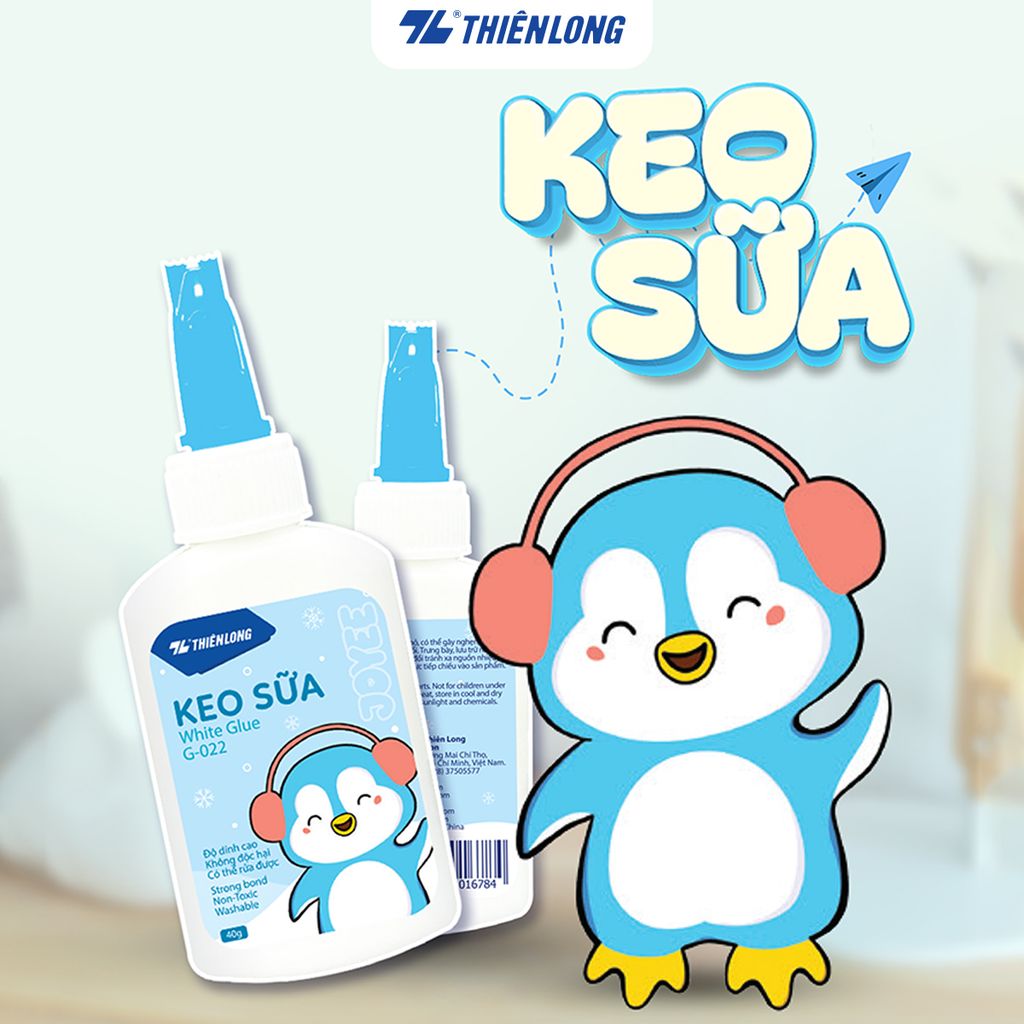 Keo sữa - White Glue Thiên Long G-022 - Độ dính cao