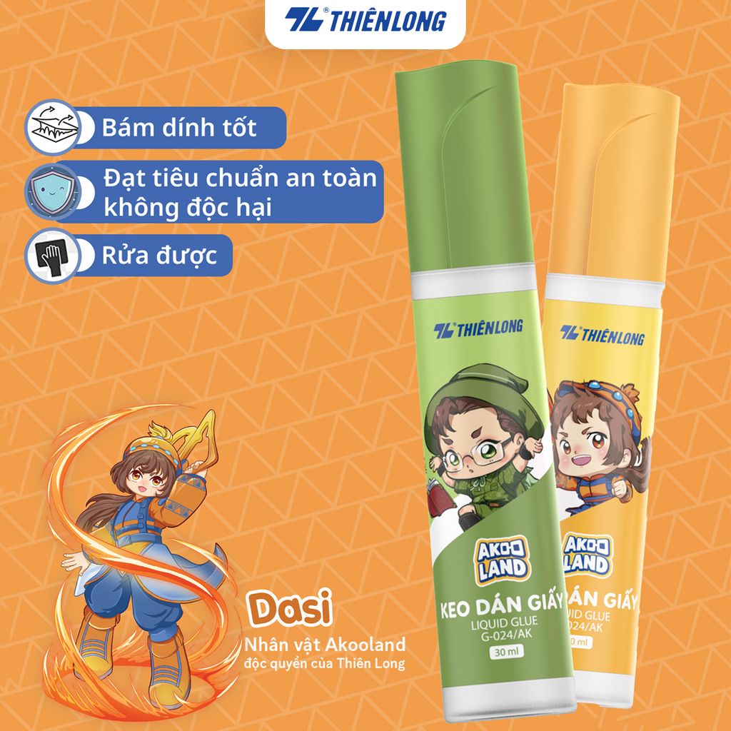 Keo dán giấy - Akooland Liquid Glue Thiên Long G-024 - Mẫu thân ngẫu nhiên