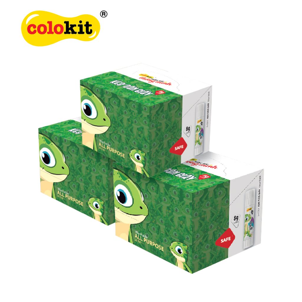 Keo dán - Keo khô Thiên Long Colokit G-C011 màu trắng trong suốt, độ kết dính cao, không độc hại - Mẫu ngẫu nhiên