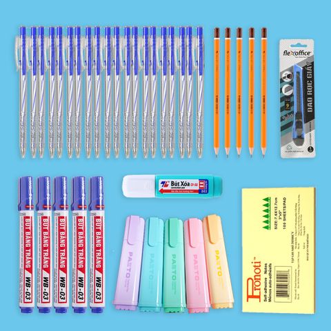 Gói dụng cụ văn phòng ghi chú cơ bản 2