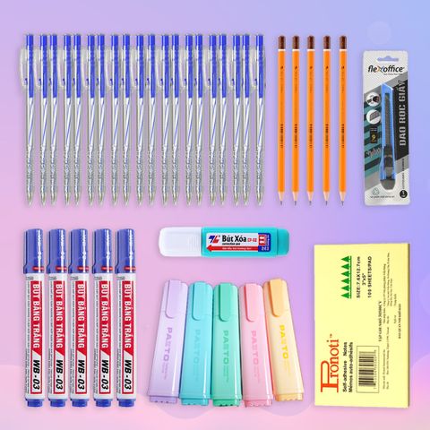 Gói dụng cụ văn phòng ghi chú cơ bản 2