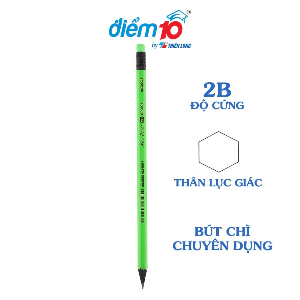 Bút chì gỗ Neon Thiên Long Colokit GP-C01