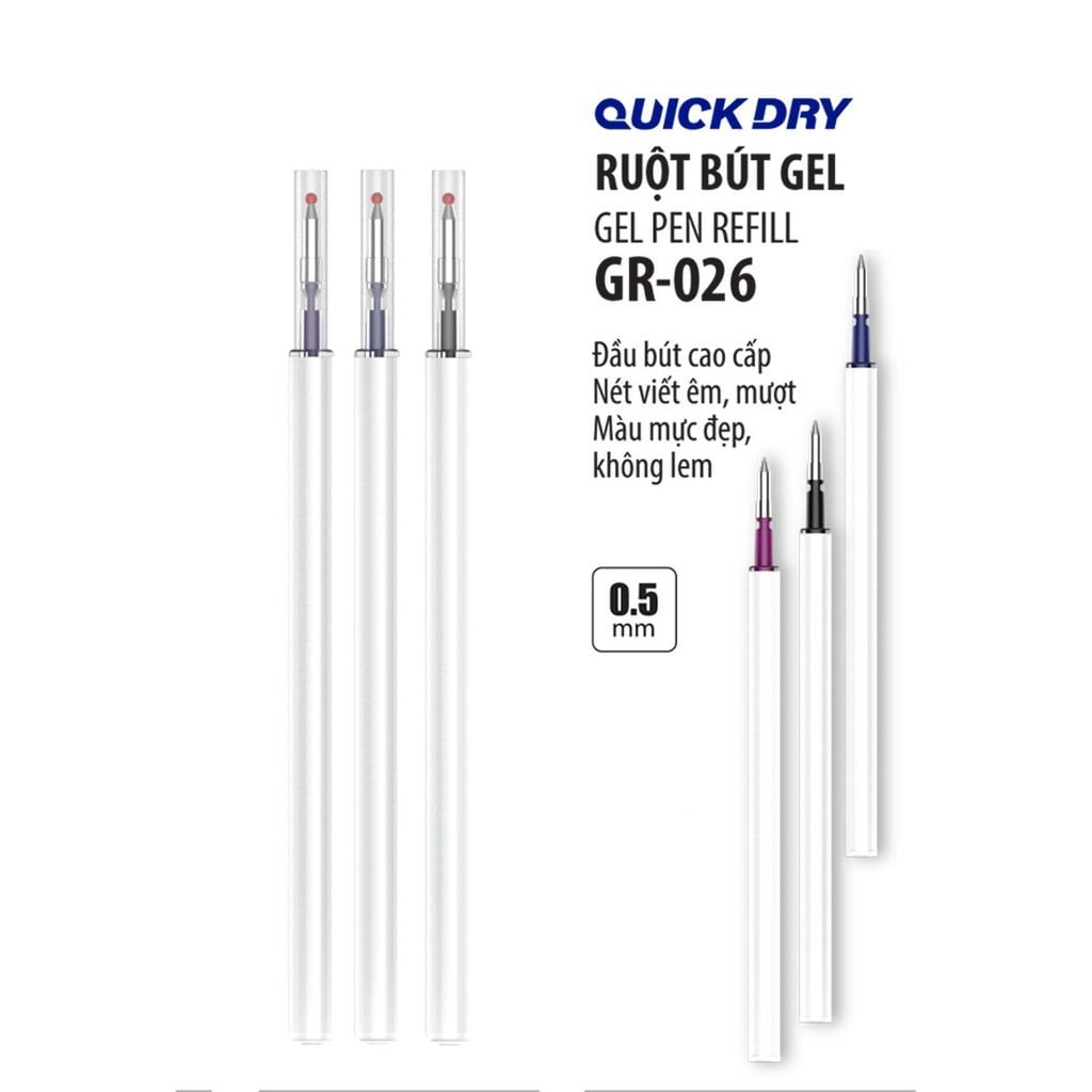 Túi 02 Ruột bút gel Quick Dry Thiên Long Officemate GR-026