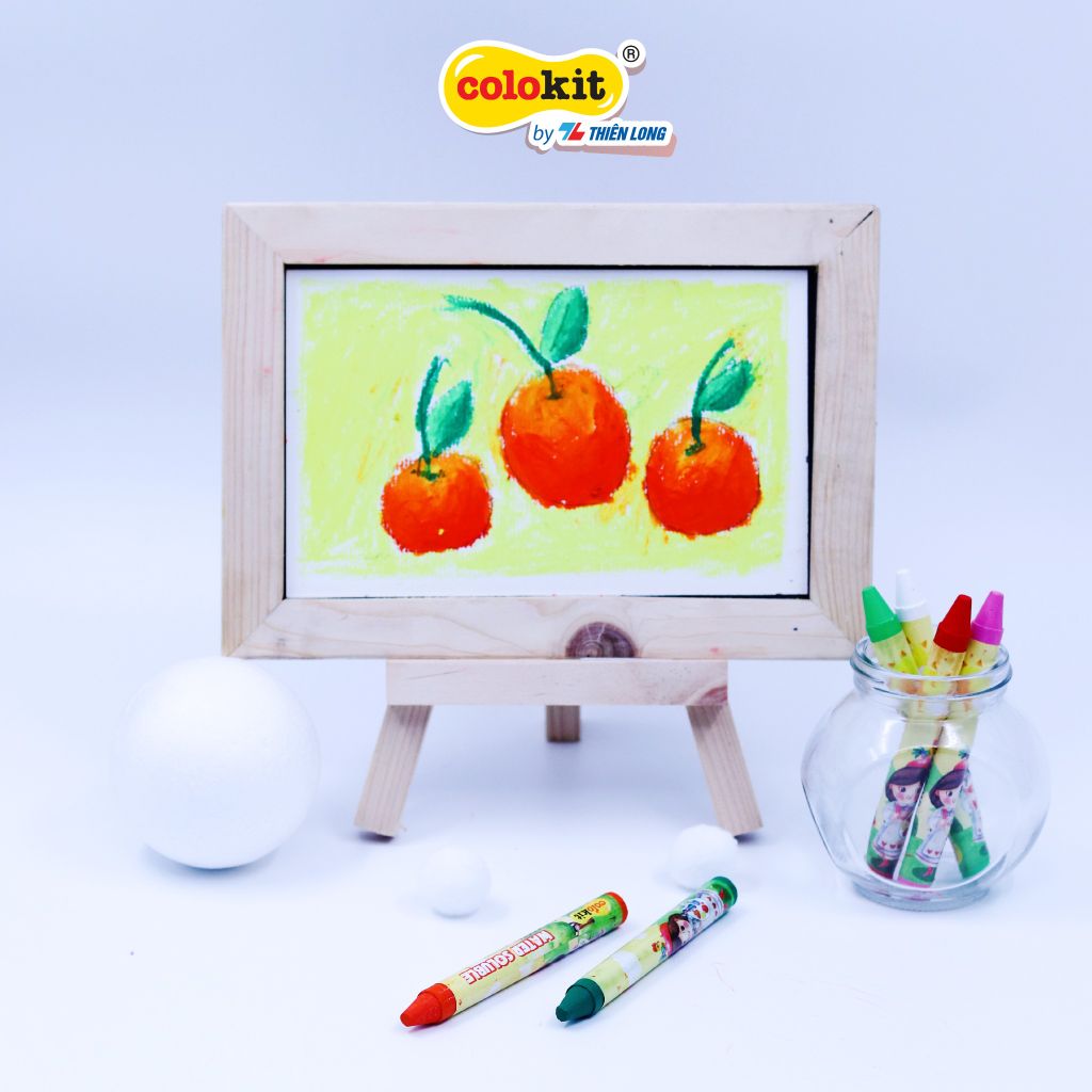 Bút sáp đa năng 12 màu rửa được Colo Art Thiên Long Colokit - WSO-C001- Sáng tạo tranh nổi - Vừa là sáp màu - Vừa là màu nước - Tiêu chuẩn châu Âu