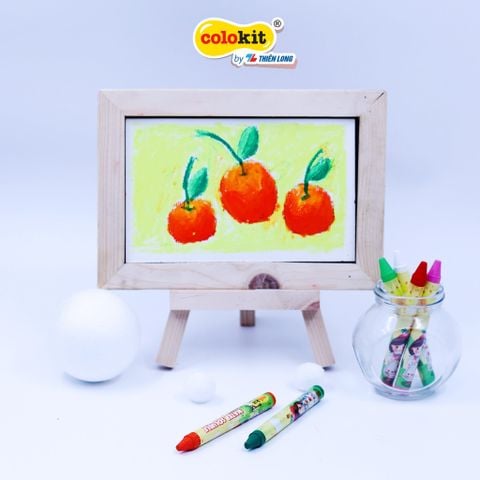 Bút sáp đa năng 12 màu rửa được Colo Art Thiên Long Colokit - WSO-C001- Sáng tạo tranh nổi - Vừa là sáp màu - Vừa là màu nước - Tiêu chuẩn châu Âu