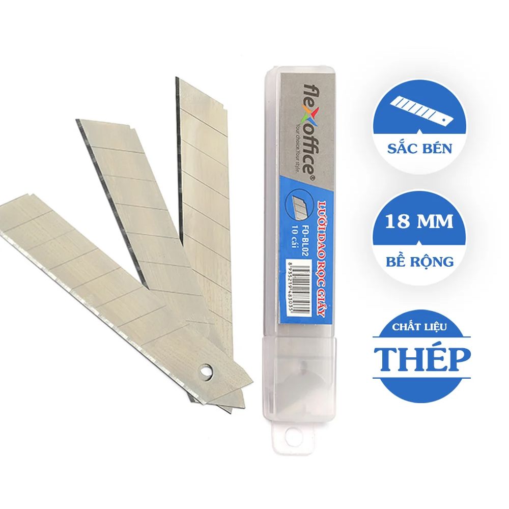 Lưỡi dao rọc giấy Flexoffice FO-BL02