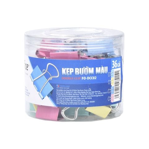 Kẹp bướm màu Flexoffice 19mm FO-DCC02 (FS)