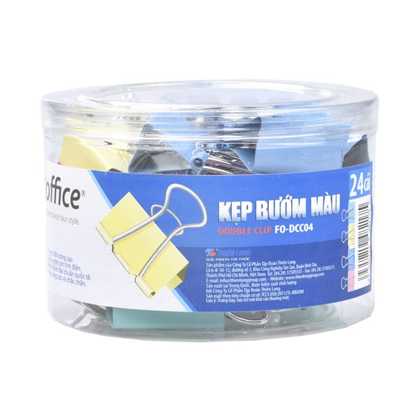 Kẹp bướm màu Flexoffice 32mm FO-DCC04 (FS)
