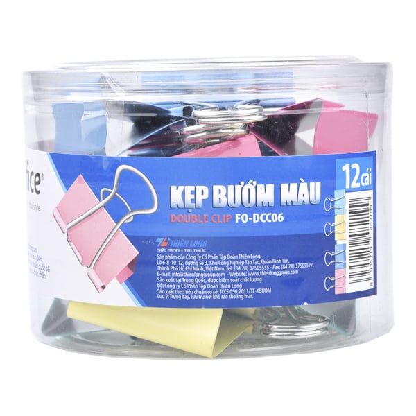 Kẹp bướm màu Flexoffice 32mm FO-DCC04 (FS)