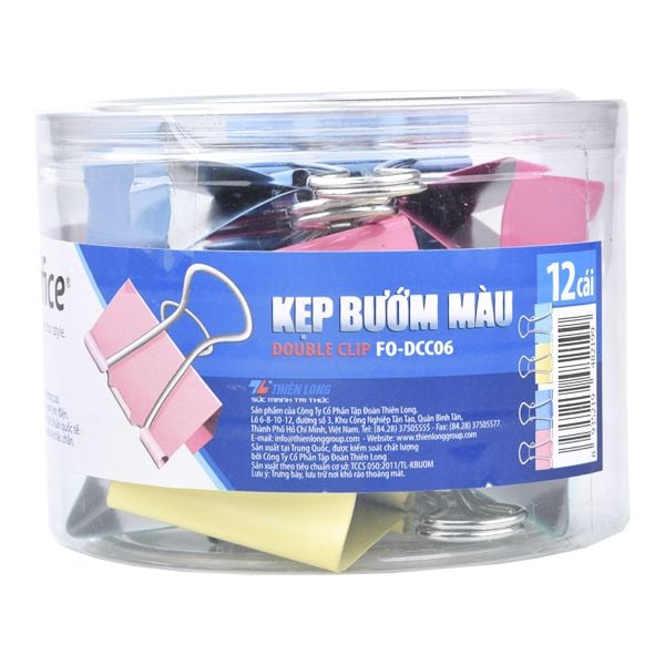 Kẹp bướm màu Flexoffice 32mm FO-DCC04 (FS)